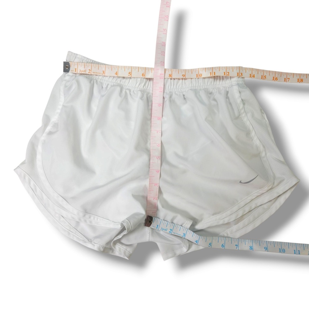 Nike Dri Fit Running Shorts Athletic Lined White Lightweight M - Picture 4 of 4